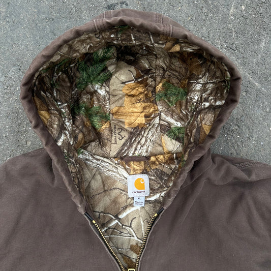 realtree lined carhartt jacket - XL