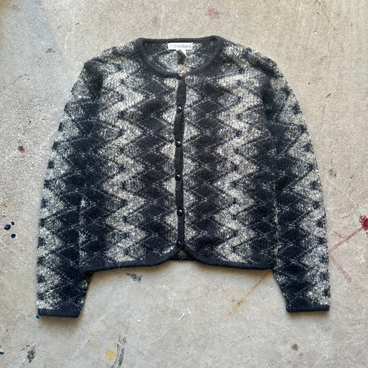90s patterned sweater - M