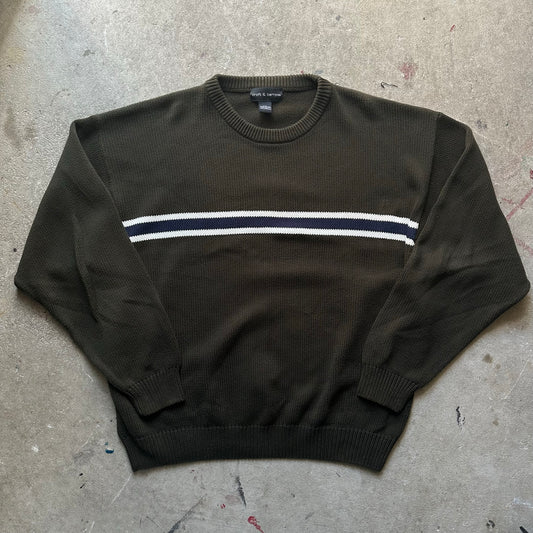 90s striped sweater - XXL
