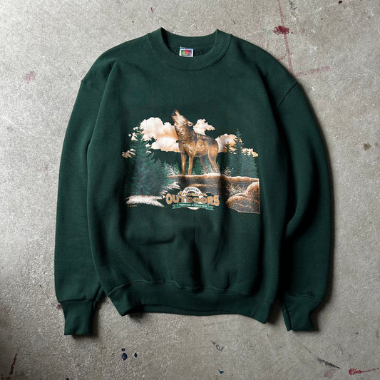 1990s Wolf Crewneck sz. M